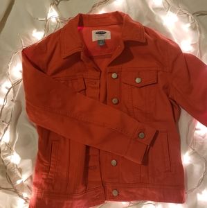 Coral/ Pink jean jacket